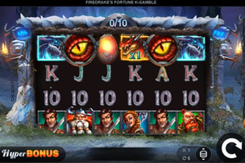 Firedrake's Fortune: Gamble Feature Slot Game Screenshot Image