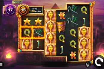 Flaming Scarabs Slot Game Screenshot Image