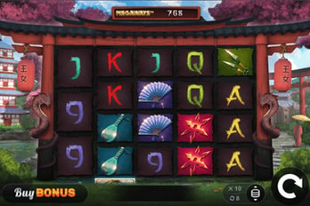 Megaways Bushido Princess Slot Game Screenshot Image