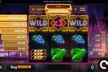 Miami Bonus Wheel: Hit 'n' Roll Slot Game Screenshot Image