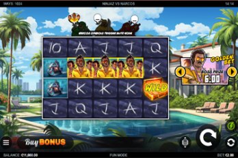 Ninjaz vs Narcos Slot Game Screenshot Image