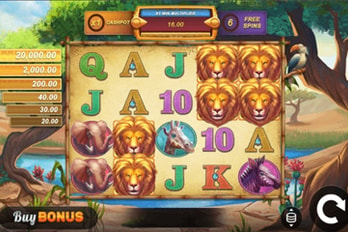 Safari Chase: Hit 'n' Roll Slot Game Screenshot Image