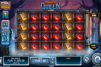 Zombie Queen: Gamble Feature Slot Game Screenshot Image