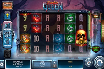 Zombie Queen Slot Game Screenshot Image