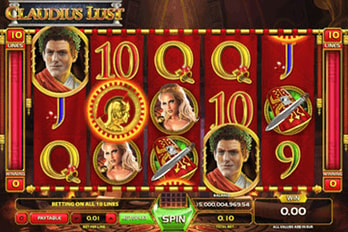 Claudius Lust Slot Game Screenshot Image