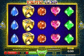 Exotic Gems Slot Game Screenshot Image