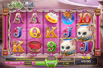 Kitty Cats Slot Game Screenshot Image