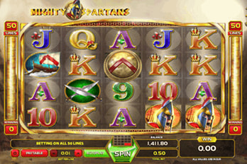 Mighty Spartans Slot Game Screenshot Image