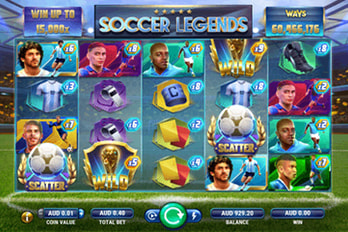 Soccer Legends Slot Game Screenshot Image