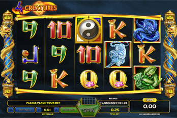 The Four Creatures Slot Game Screenshot Image