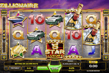 Zillionaire Slot Game Screenshot Image