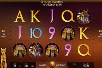 Anksunamun: The Queen of Egypt Slot Game Screenshot Image
