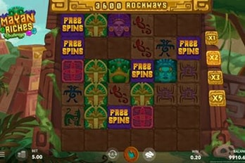 Mayan Riches Rockways Slot Game Screenshot Image