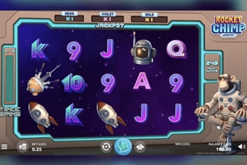Rocket Chimp Jackpot Slot Game Screenshot Image
