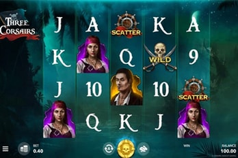 Three Corsairs Slot Game Screenshot Image