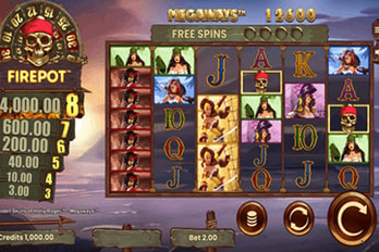 8 Golden Skulls of Holly Roger Megaways Slot Game Screenshot Image