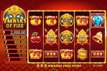 9 Masks of Fire Slot Game Screenshot Image
