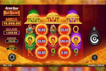 Action Cash: Ra's Riches Slot Game Screenshot Image