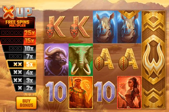 Africa X UP Slot Game Screenshot Image