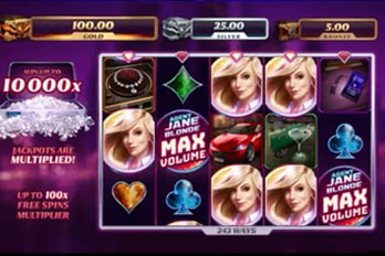Agent Jane Blonde: Max Volume Slot Game Screenshot Image