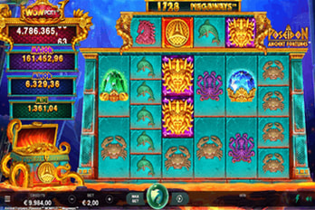 Ancient Fortunes: Poseidon WowPot! Megaways Slot Game Screenshot Image