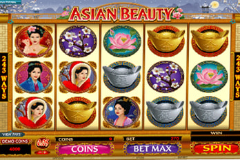 Asian Beauty Slot Game Screenshot Image