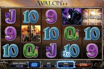 Avalon II: The Quest for the Grail Slot Game Screenshot Image
