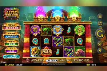 Aztec Triple Riches: Power Combo Slot Game Screenshot Image