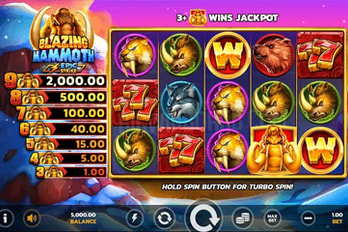 Blazing Mammoth Slot Game Screenshot Image