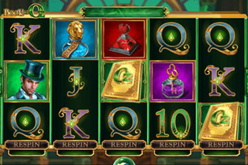 Book of Oz: Respin Feature Slot Game Screenshot Image