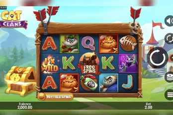 Cat Clans Slot Game Screenshot Image