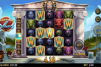 Champions of Olympus Slot Game Screenshot Image