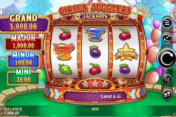 Circus Jugglers Jackpots Slot Game Screenshot Circus Jugglers Jackpots Slot Game Screenshot Image