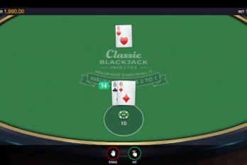 Classic Blackjack Table Game Screenshot Image