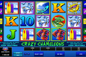 Crazy Chameleons Slot Game Screenshot Image