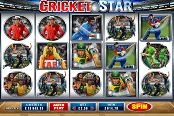 Cricket Star Slot Game Screenshot Image