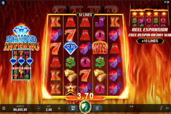 Diamond Inferno Slot Game Screenshot Image
