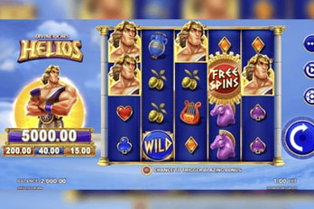 Divine Riches: Helios Slot Game Screenshot Image