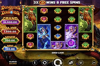 Dungeons and Diamonds Slot Game Screenshot Image