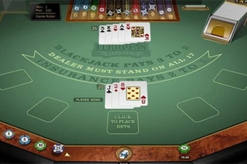 European Blackjack: Gold Series Table Game Screenshot Image