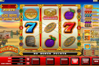 Gold Mine Slot Game Screenshot Image