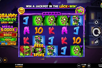 Granny vs Zombies Slot Game Screenshot Image