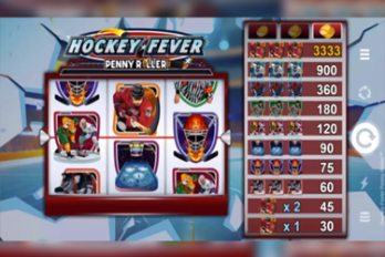 Hockey Fever Penny Roller Slot Game Screenshot Image