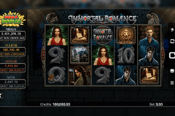 Immortal Romance: Mega Moolah Slot Game Screenshot Image
