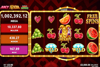 Juicy Joker Mega Moolah Slot Game Screenshot Image