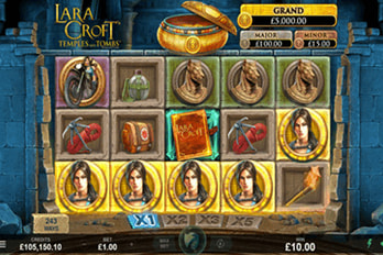 Lara Croft Temples and Tombs Slot Game Screenshot Image
