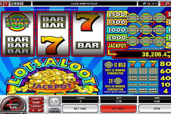 LotsALoot: 3 Reel Slot Game Screenshot Image
