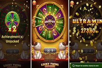 Lucky Twins: Catcher Slot Game Screenshot Lucky Twins: Catcher Slot Game Screenshot Image