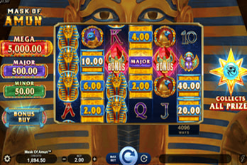 Mask of Amun Slot Game Screenshot Image