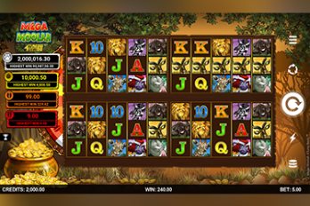 Mega Moolah: 4Tune Reels Slot Game Screenshot Image